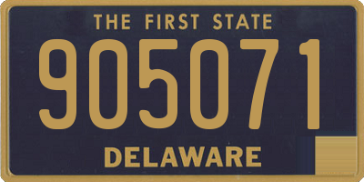 DE license plate 905071