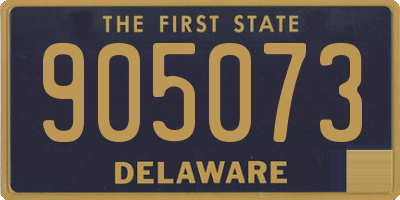 DE license plate 905073