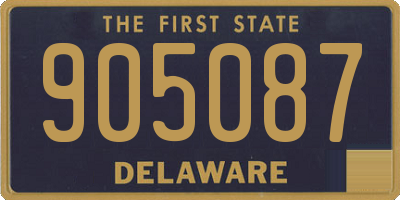 DE license plate 905087