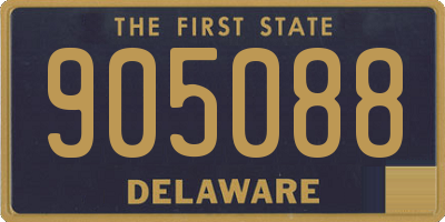 DE license plate 905088