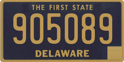 DE license plate 905089