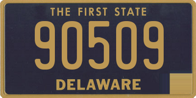 DE license plate 90509