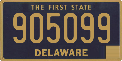 DE license plate 905099
