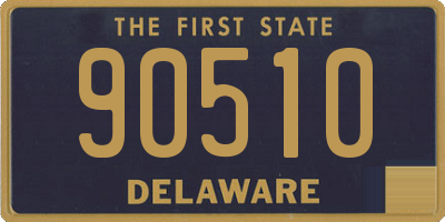 DE license plate 90510