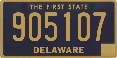 DE license plate 905107