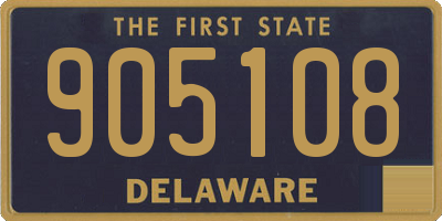 DE license plate 905108