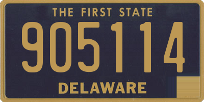 DE license plate 905114