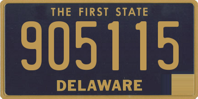 DE license plate 905115
