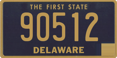 DE license plate 90512