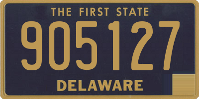 DE license plate 905127