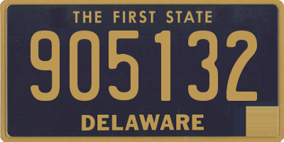 DE license plate 905132