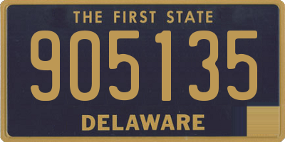 DE license plate 905135