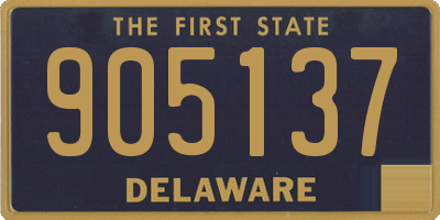 DE license plate 905137