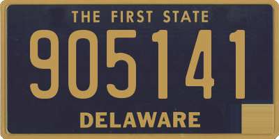 DE license plate 905141