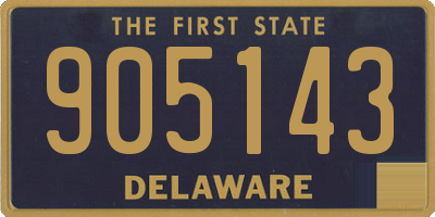 DE license plate 905143