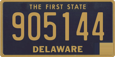 DE license plate 905144