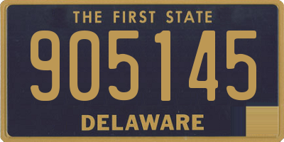 DE license plate 905145