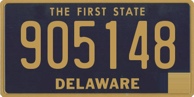 DE license plate 905148