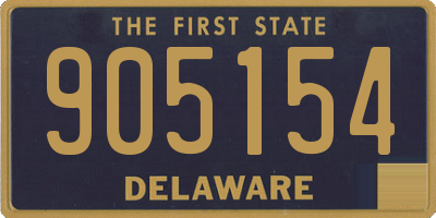 DE license plate 905154