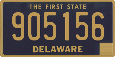 DE license plate 905156