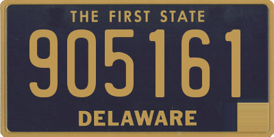 DE license plate 905161