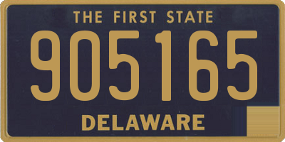 DE license plate 905165