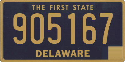 DE license plate 905167