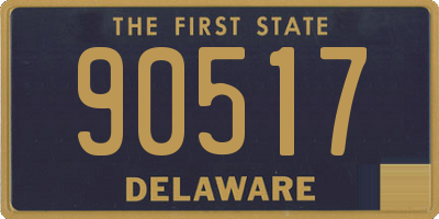 DE license plate 90517