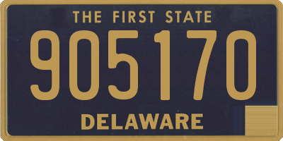DE license plate 905170