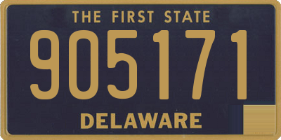 DE license plate 905171