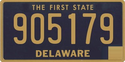 DE license plate 905179
