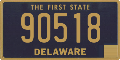 DE license plate 90518