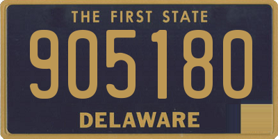 DE license plate 905180