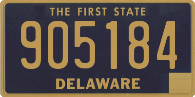 DE license plate 905184