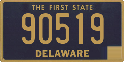 DE license plate 90519