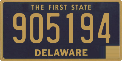 DE license plate 905194