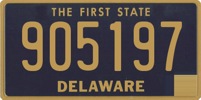 DE license plate 905197