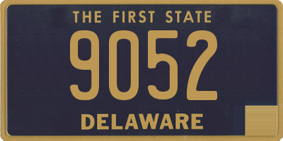 DE license plate 9052