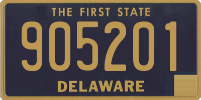 DE license plate 905201