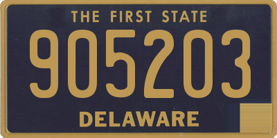 DE license plate 905203