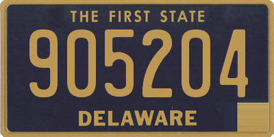 DE license plate 905204