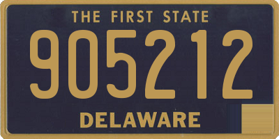 DE license plate 905212