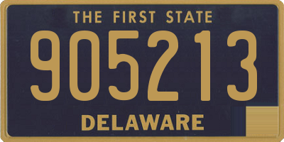 DE license plate 905213