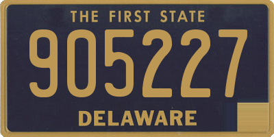 DE license plate 905227