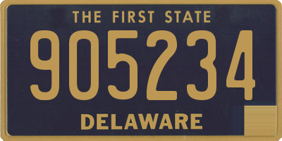 DE license plate 905234