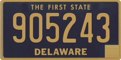 DE license plate 905243
