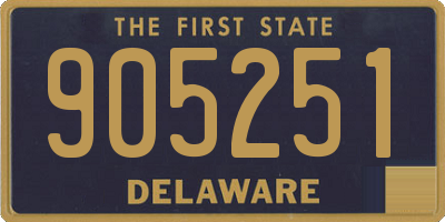 DE license plate 905251