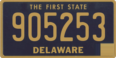 DE license plate 905253