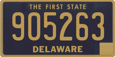 DE license plate 905263