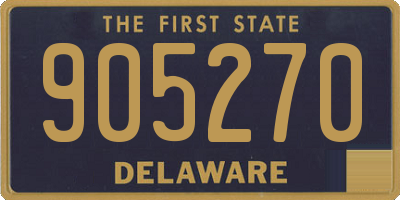 DE license plate 905270
